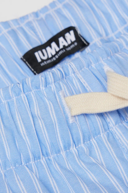 Pinstripe Print Cloth Shorts