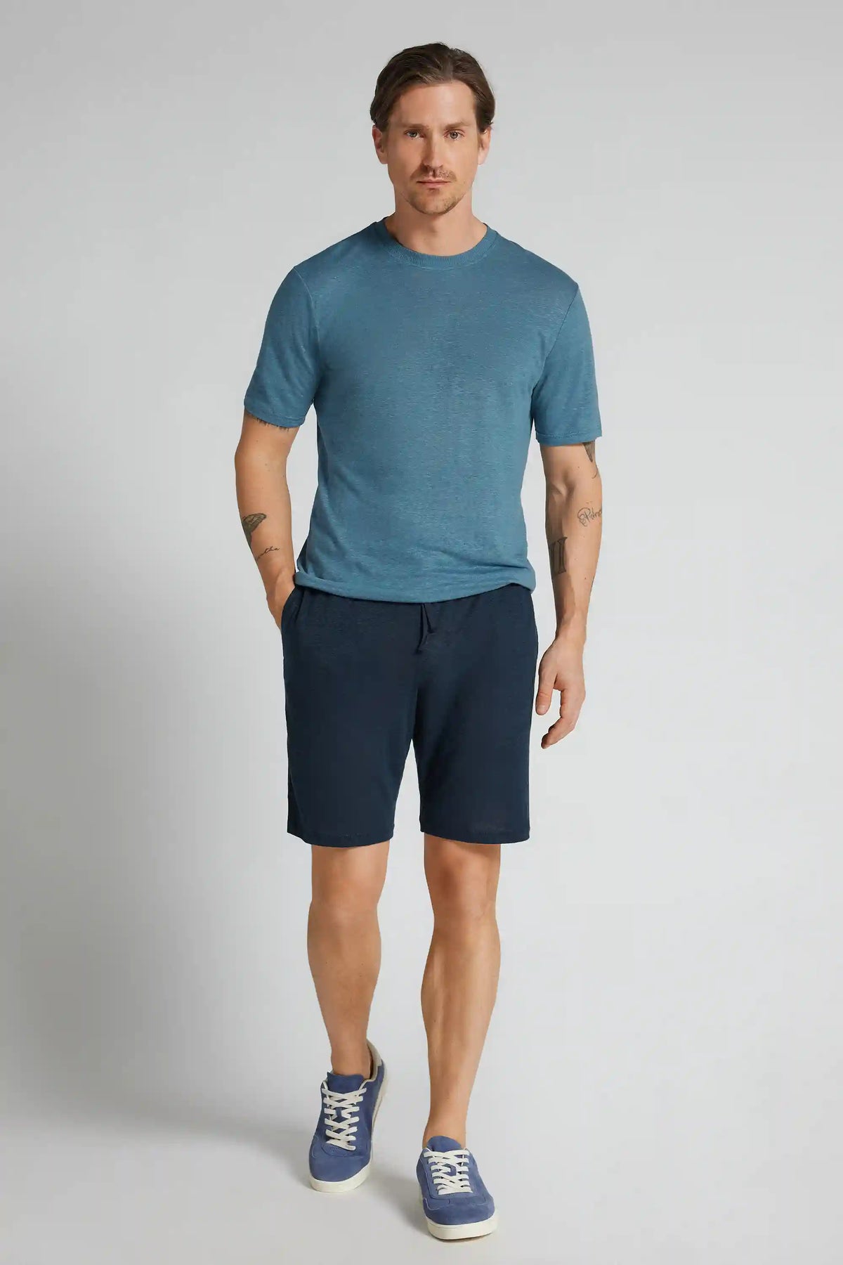 Men&rsquo;s 100% Linen Shorts
