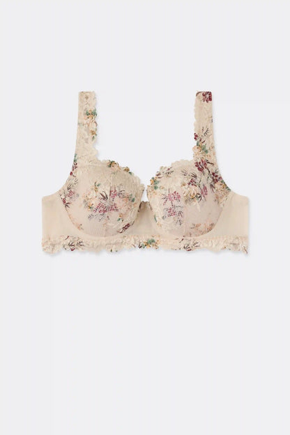 Pretty Flowers Print Sofia Balconette Bra