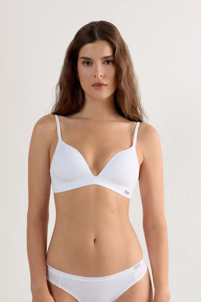 Tiziana Triangle Bra in Cotton