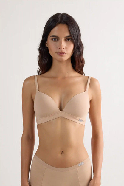 Tiziana Triangle Bra in Cotton