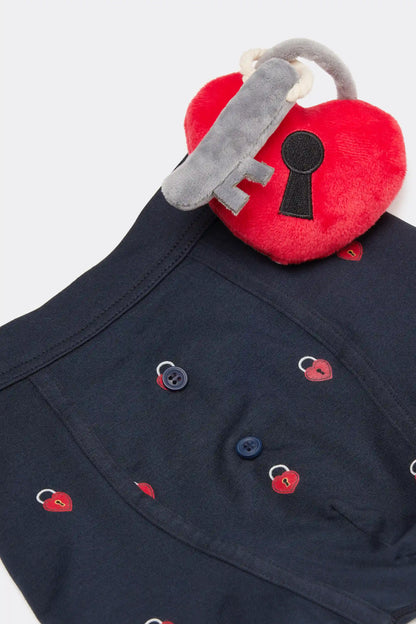 Padlock Heart Plush Toy Superior Cotton Boxers