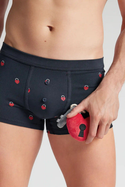 Padlock Heart Plush Toy Superior Cotton Boxers