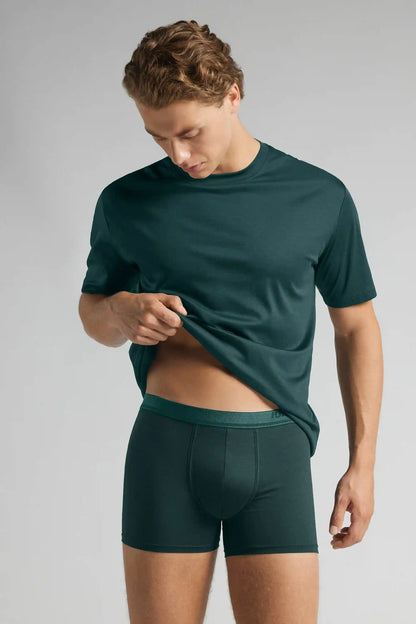 Mercerized Cotton Boxers with Logo filo Premium