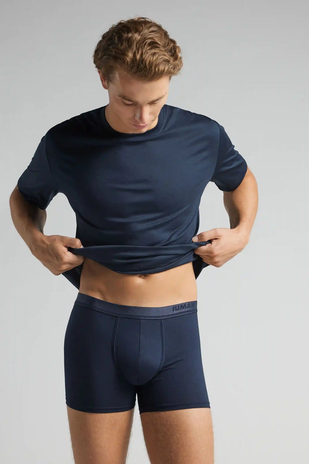 Mercerized Cotton Boxers with Logo filo Premium