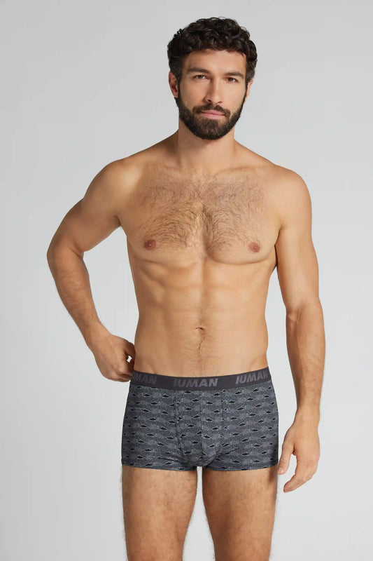 Shark Print Microfiber Boxers