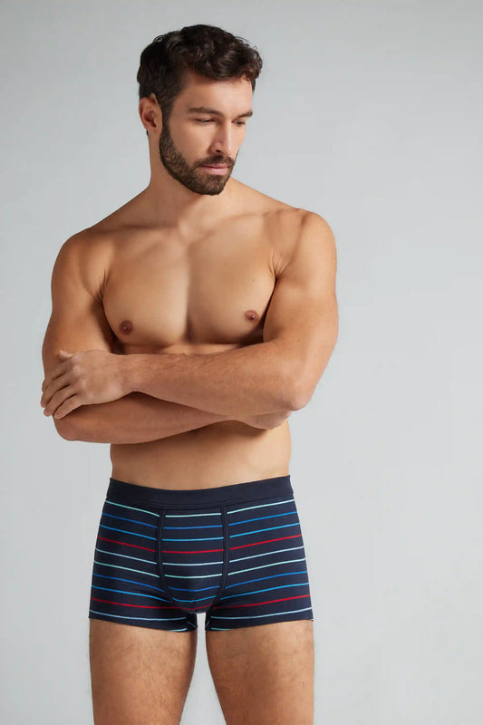 Multicolored Stripe Print Superior Cotton Boxers