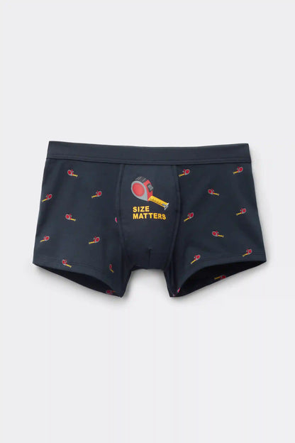 Size Matters Print Superior Cotton Boxers
