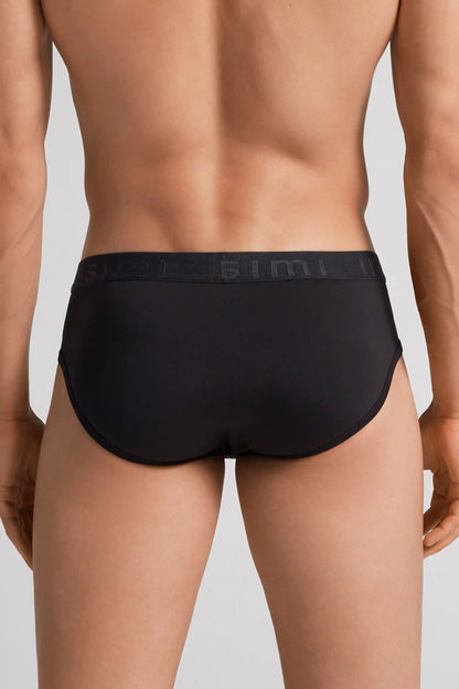 Microfiber Briefs with Logo Detail