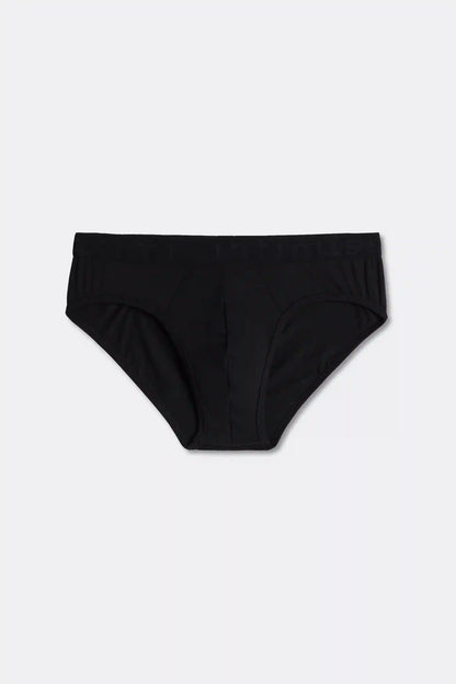 Microfiber Briefs with Logo Detail