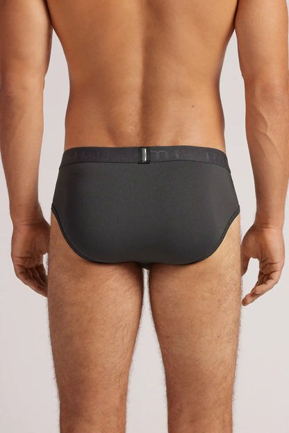 Microfiber Briefs with Logo Detail