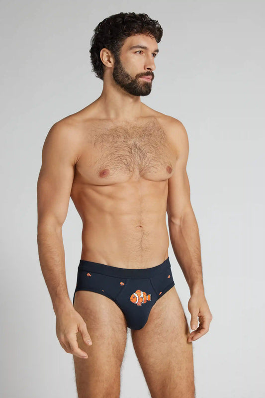 Clown Fish Print Superior Cotton Briefs