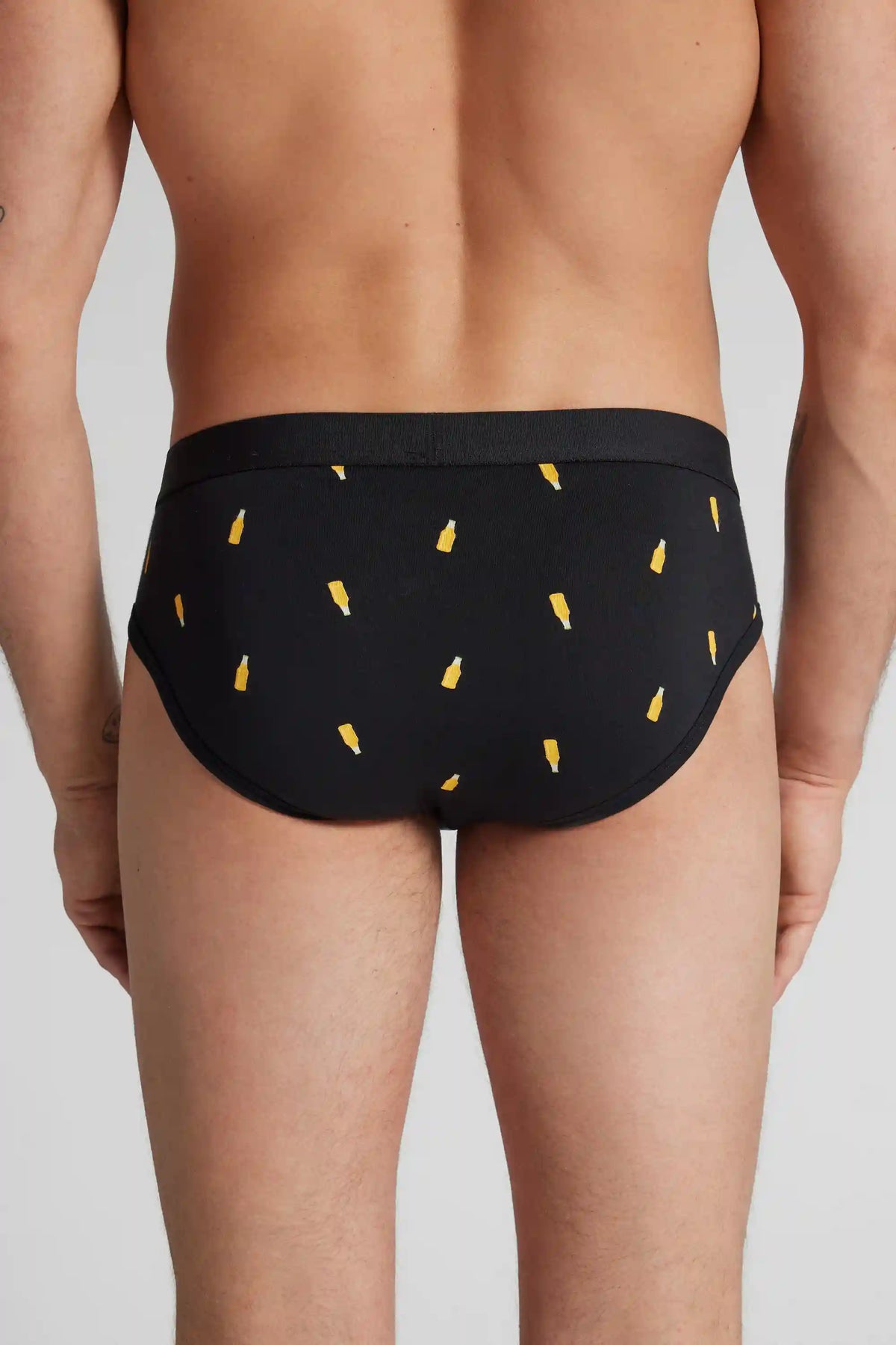 Beer Bottle Print Superior Cotton Briefs
