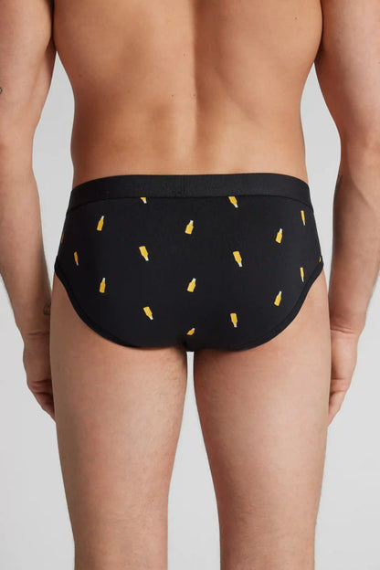 Beer Bottle Print Superior Cotton Briefs