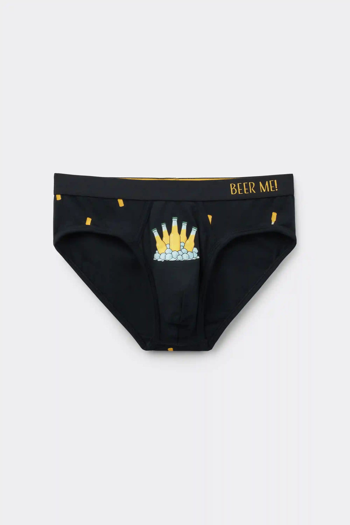 Beer Bottle Print Superior Cotton Briefs