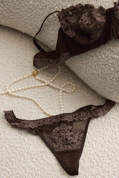 Pretty Flowers Tulle G-String
