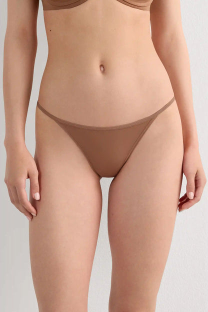 Thong with Ultralight Microfiber Straps