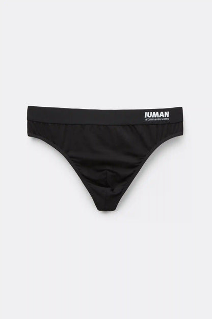 Microfiber Thong with Logo