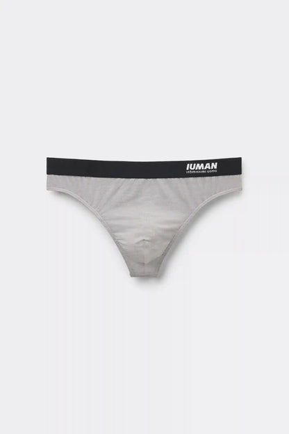 Microfiber Thong with Logo